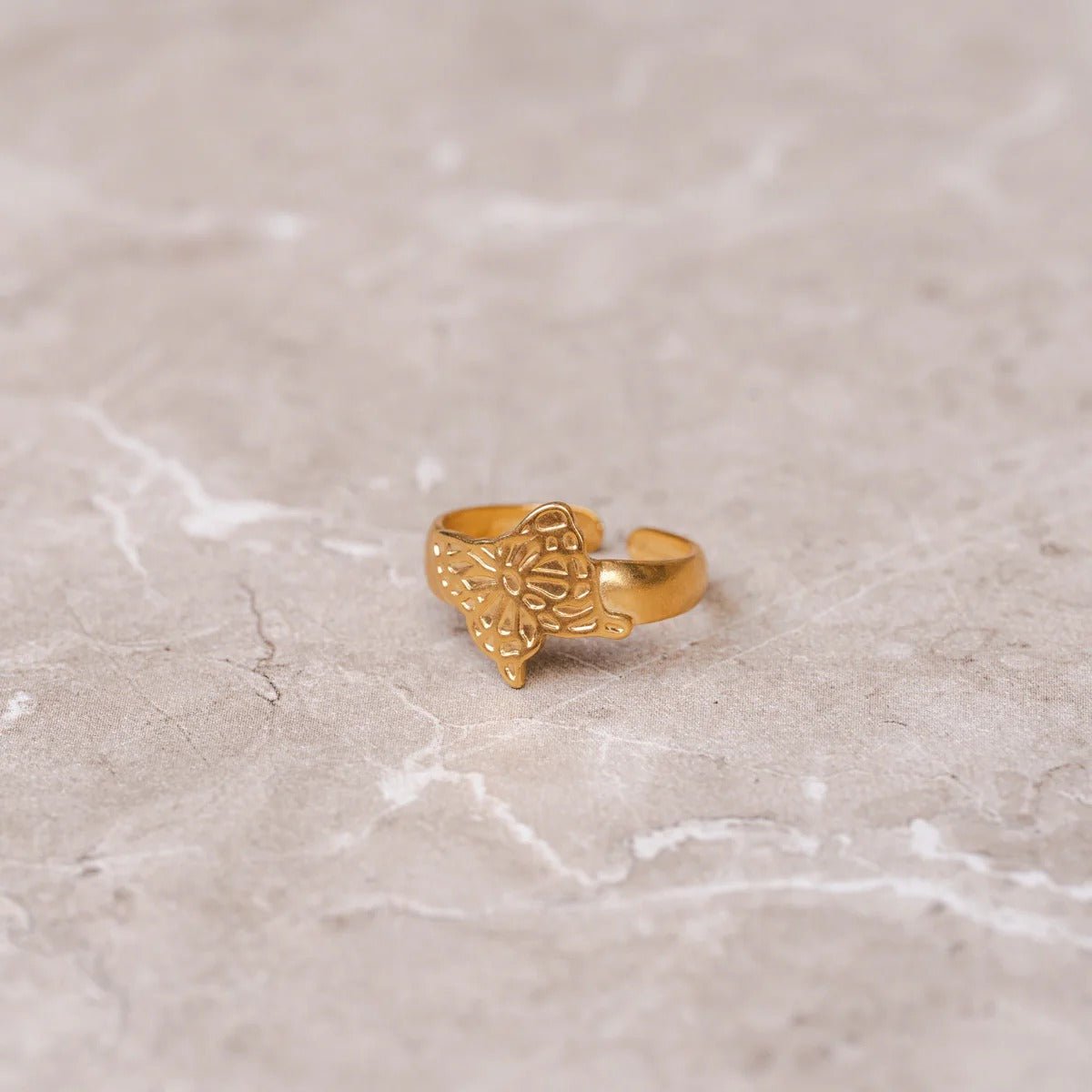 Ardea Tide Bloom Ring in gold-tone, alternate product angle