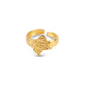 Ardea Tide Bloom Ring in gold-tone, front product view