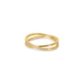 Brume Form Layered Ring in gold-tone, front product view