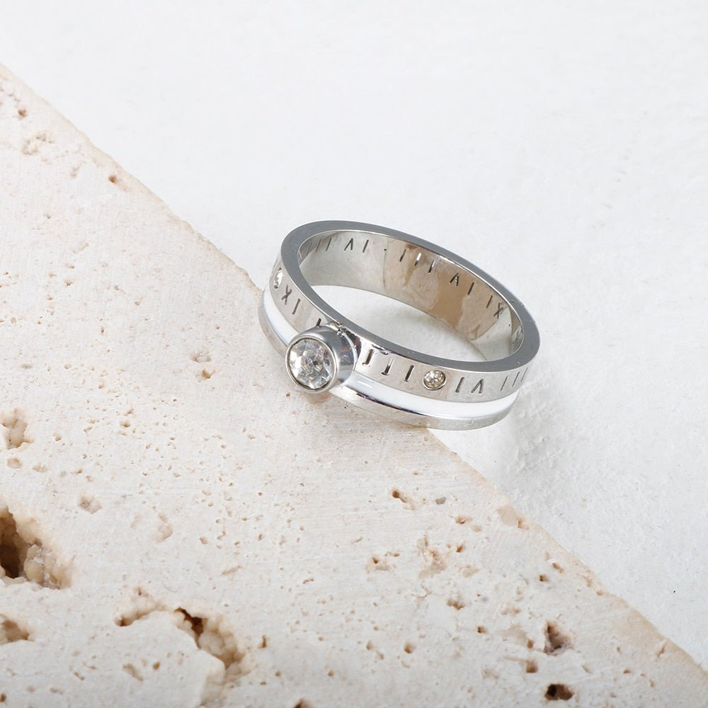 Nori Form Light Accent Ring in silver-tone, styled product view