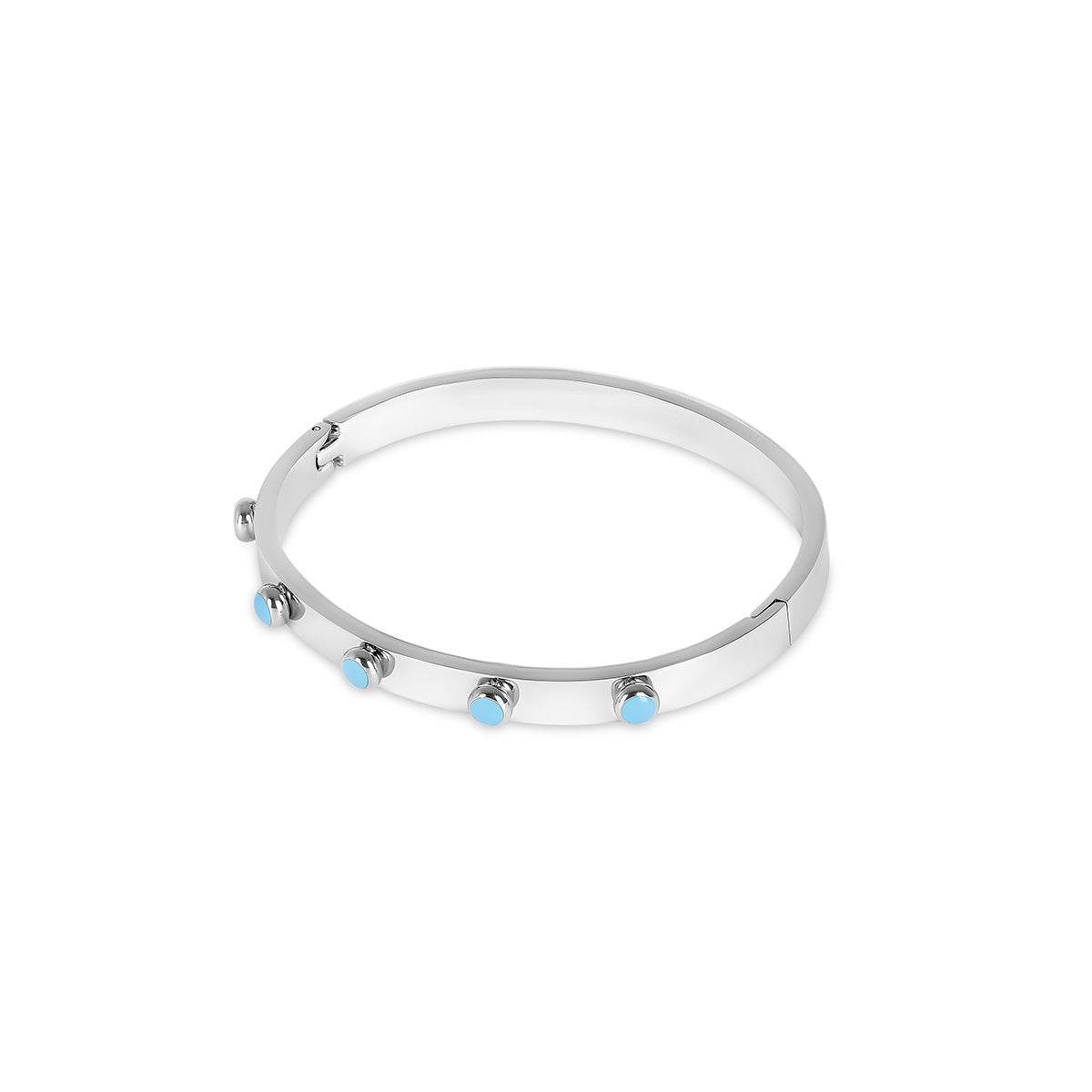 Marel Halo Sculpted Bracelet in silver-tone, front product view
