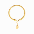 Nive Loom Shell Bracelet in gold-tone, front product view