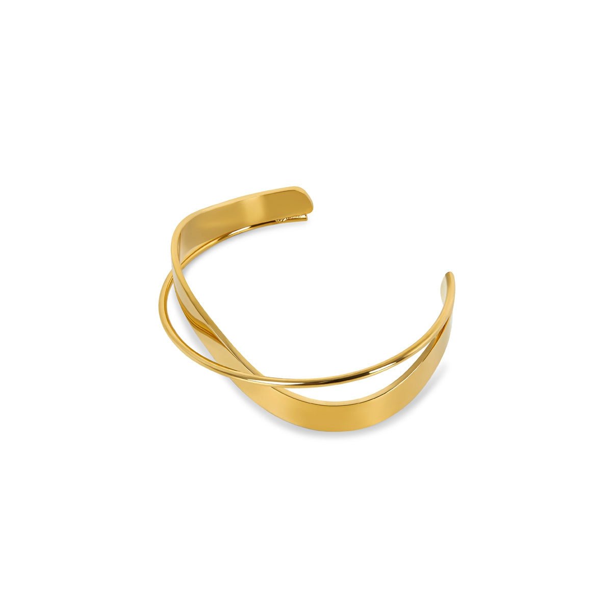 Corin Loom Sculpted Bracelet in gold-tone, front product view