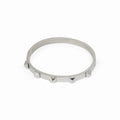 Vela Drift Sculpted Bracelet in silver-tone, front product view