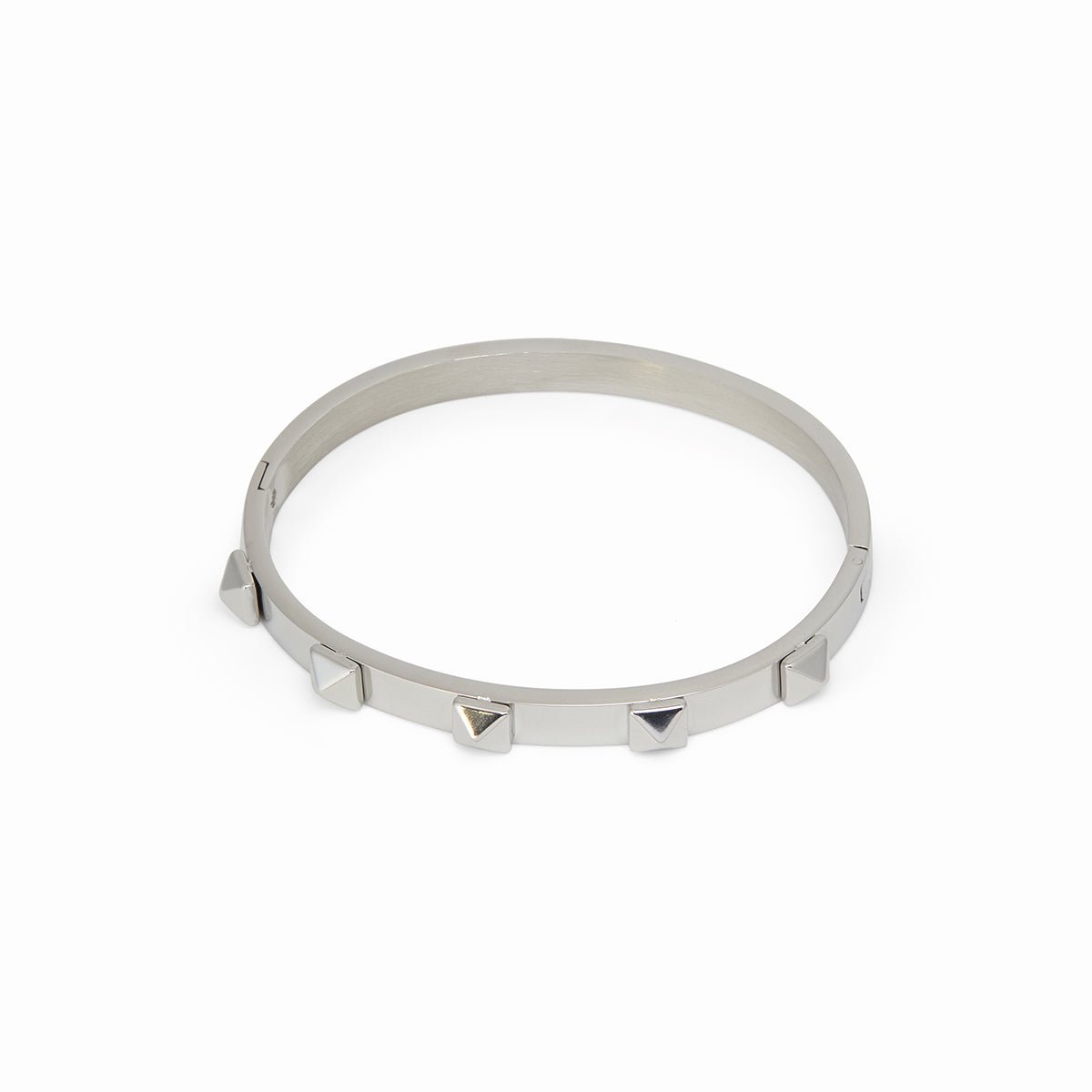 Vela Drift Sculpted Bracelet in silver-tone, front product view