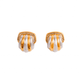 Lumet Crest Light Accent Earrings in mixed gold- and silver-tone, front product view