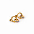 Vireo Beam Light Accent Earrings in gold-tone, front product view