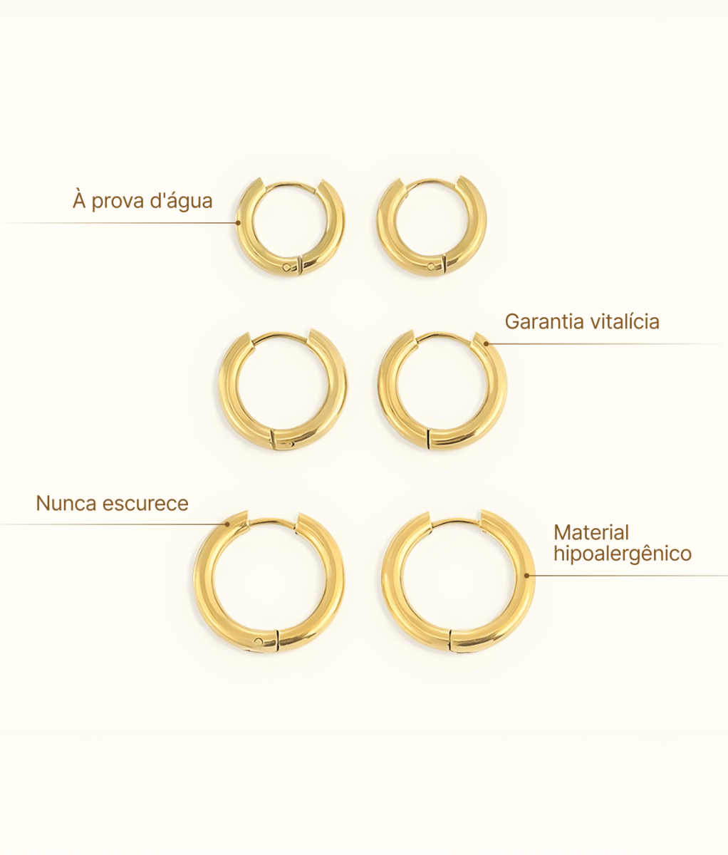 Nacre Beam Hoop Earrings in gold-tone, close-up detail view