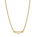 Vela Trace Sculpted Necklace in gold-tone, front product view