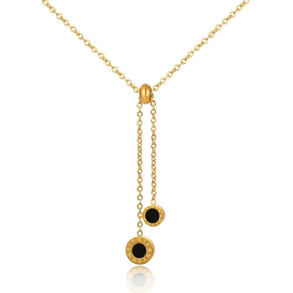 Ione Bloom Sculpted Necklace in gold-tone, front product view