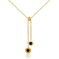 Ione Bloom Sculpted Necklace in gold-tone, front product view