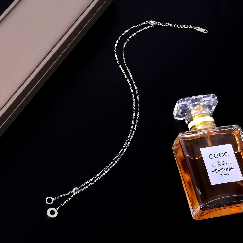 Ione Bloom Sculpted Necklace in gold-tone, styled product view