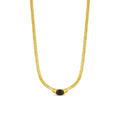 Eira Prism Sculpted Necklace in gold-tone, front product view