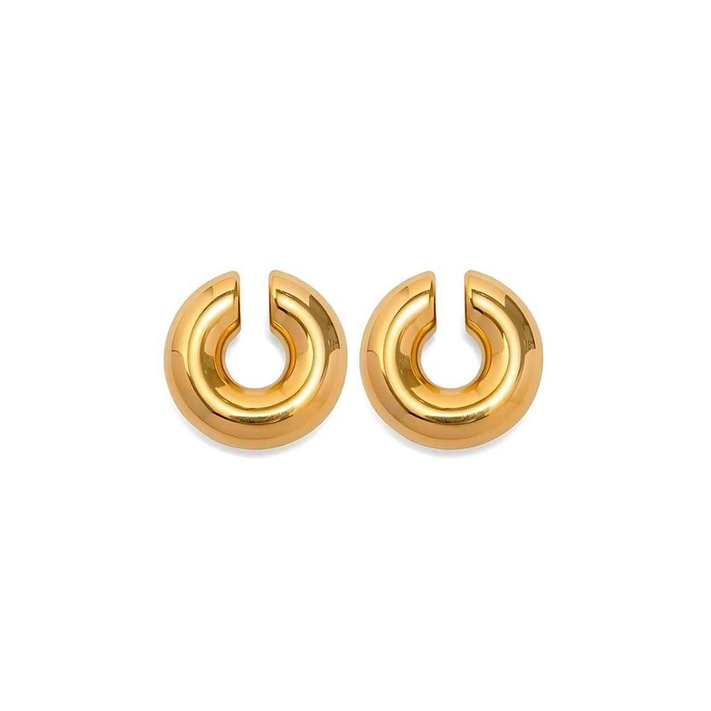 Tavi Prism Sculpted Earrings in gold-tone, front product view