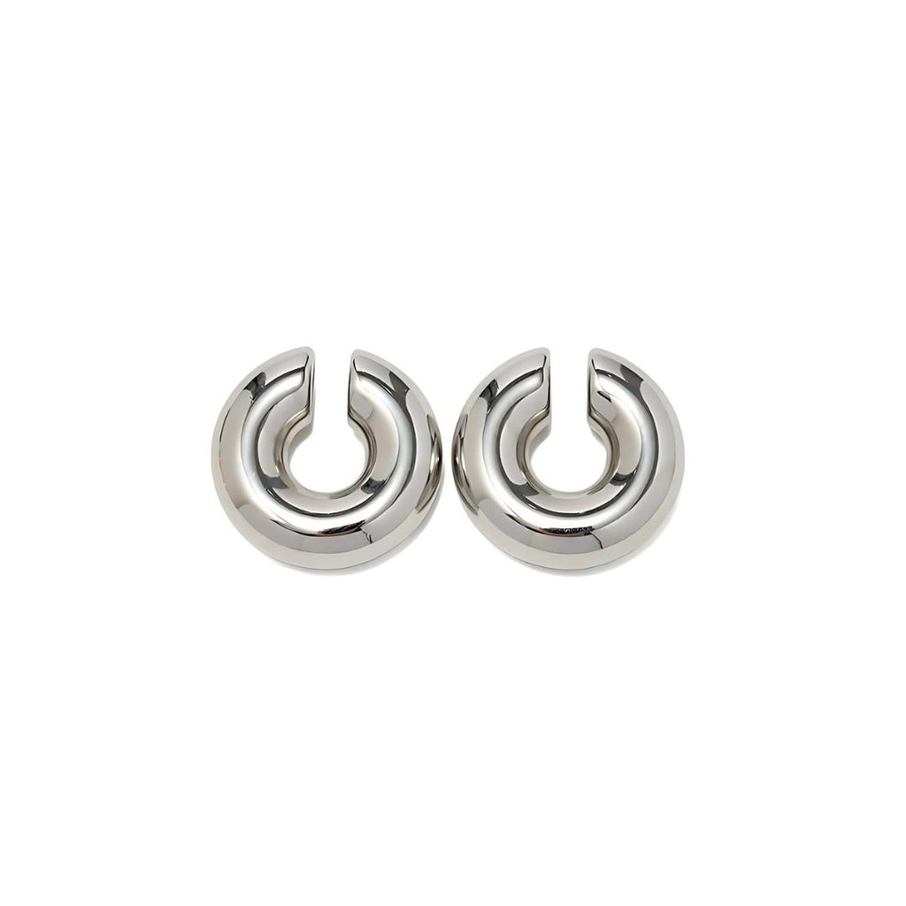 Tavi Prism Sculpted Earrings in gold-tone, styled product view