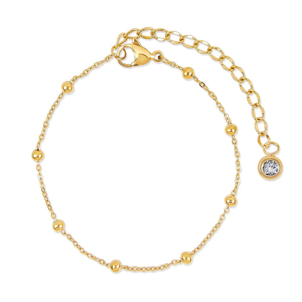 Vela Fold Light Accent Jewelry Set in gold-tone, side profile view