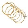 Vela Fold Light Accent Jewelry Set in gold-tone, front product view