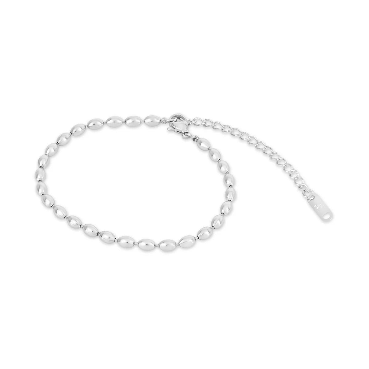 Nori Fold Chain Link Bracelet in silver-tone, front product view