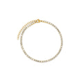 Sora Curve Sculpted Anklet in gold-tone, front product view